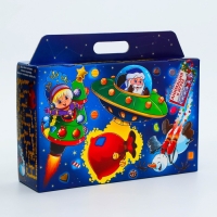 Новый год. Подарочная коробка Новогодняя Портфель широкий "Космос" с игрой и анимацией 31 х 8,5 х 20,3 см. Новый год. Подарочная коробка Новогодняя Портфель широкий "Космос" с игрой и анимацией 31 х 8,5 х 20,3 см.