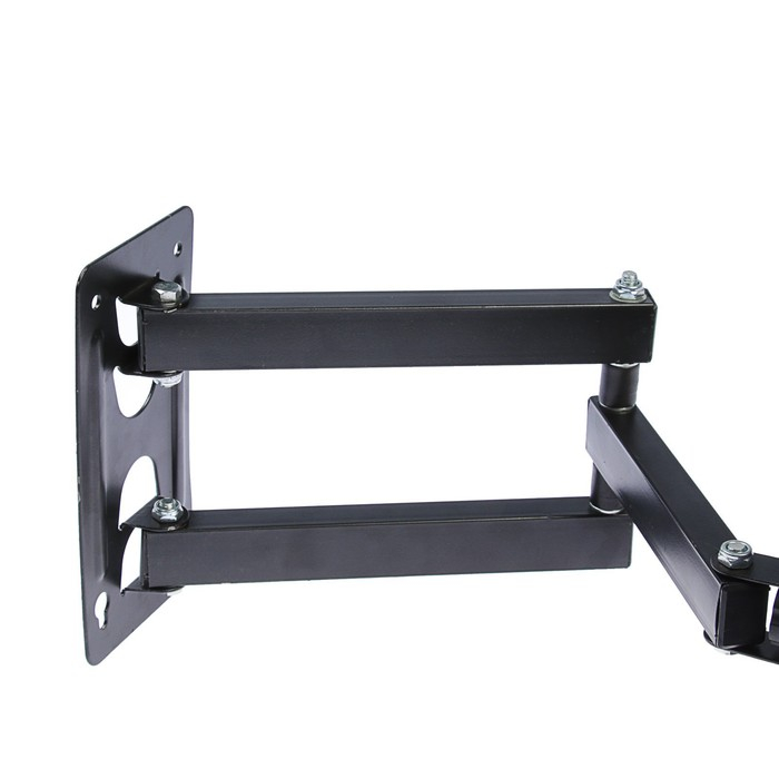 Кронштейн Luazon KrON-56, для ТВ, наклонно-поворотный, 14-42", 80-390 мм от стены, чёрный