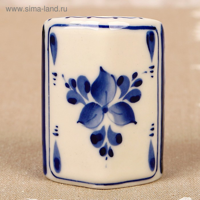 Набор для специй &laquo;Ромашка&raquo;, 4 предмета, гжель