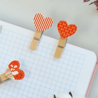 Прищепки декоративные &laquo;Сердечки&raquo; набор 10 шт.