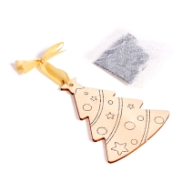 Основы для росписи и выжигания на новый год &laquo;Роспись по дереву. Ёлочные подвески&raquo;, новогодний набор для творчества