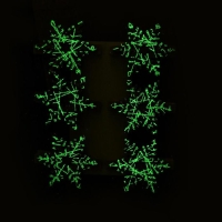 Набор декоративных прищепок с подсветкой «Снежинки» 12×8 см, набор 6 шт. Набор декоративных прищепок с подсветкой «Снежинки» 12×8 см, набор 6 шт.