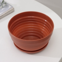 Горшок с подставкой &laquo;Алиса&raquo;, 0,5 л, цвет терракот