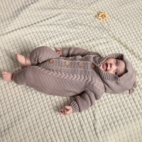 Комбинезон вязаный Крошка Я "Мишка" рост 62-68 см