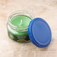 Эко-свеча магическая "Магия богатства" из натурального воска, 7х5 см Эко-свеча магическая "Магия богатства" из натурального воска, 7х5 см