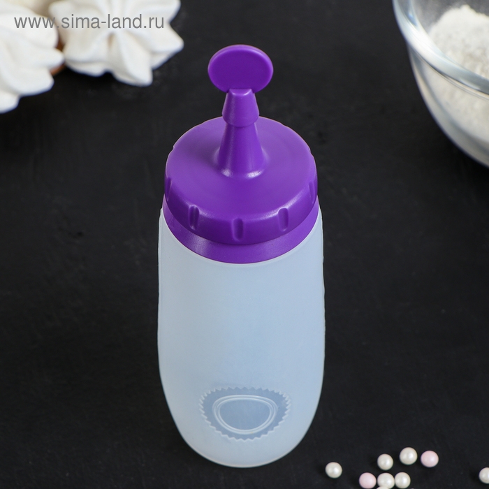 Ёмкость для крема и айсинга Доляна, 5,5×17 см, 2 насадки Ёмкость для крема и айсинга Доляна, 5,5×17 см, 2 насадки