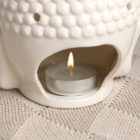 Аромалампа - подставка для благовоний "Будда" 12х10см, белый Аромалампа - подставка для благовоний "Будда" 12х10см, белый