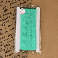 Кружево капроновое, 15 мм × 10 ± 1 м, цвет зелёный Кружево капроновое, 15 мм × 10 ± 1 м, цвет зелёный