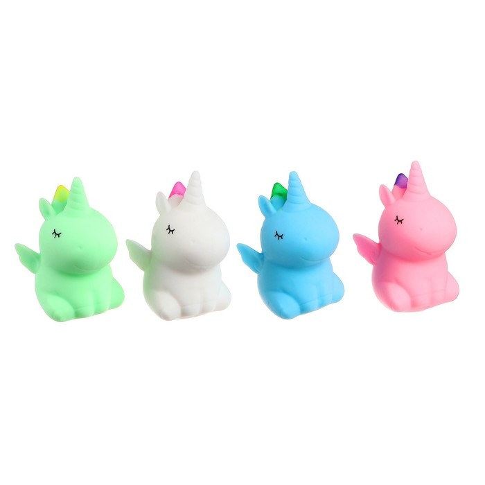 Мялка &laquo;Единорог&raquo; с пастой, цвета МИКС