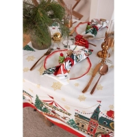 Скатерть Этель &laquo;Новогодняя ярмарка&raquo; скатерть 150*110 +/-3 см с ГМВО, 100%хл, 190г/м2