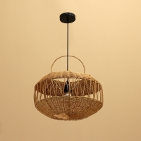 Светильник потолочный из ротанга "Жемчужина" 1х120Вт, Е27, 40х40х25 см