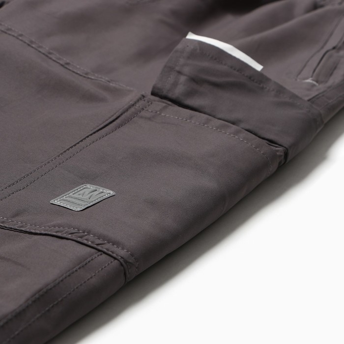 Брюки утеплённые для девочек, цвет серый, рост 146 см