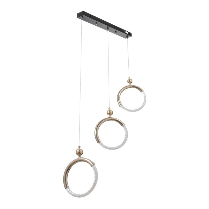 Светильник BayerLux Светильник BayerLux "Олендал" LED 30Вт черно-золотой 69х5х48-150 см