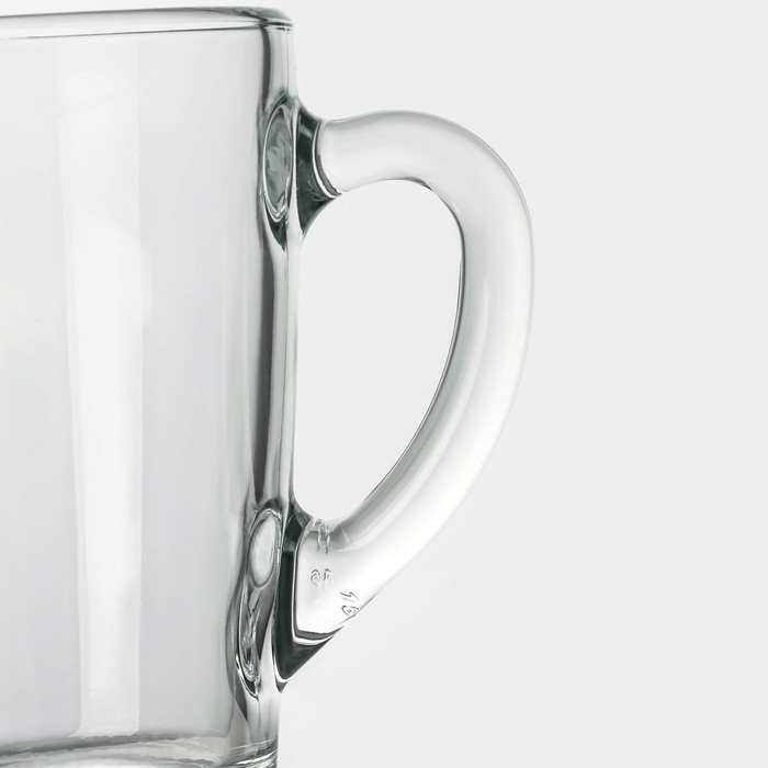 Кружка стеклянная &laquo;Время дегустаций кофе&raquo;, 320 мл, 2 шт