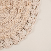 Ковер для ванны SL Home, хлопок, 60&times;90 см, цвет белый