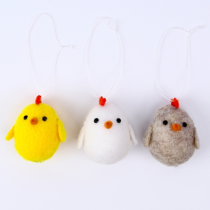 Мягкая игрушка «Цыплёнок» на подвесе, 6 см, цвет МИКС Мягкая игрушка «Цыплёнок» на подвесе, 6 см, цвет МИКС