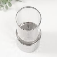 Подсвечник керамика, стекло на 1 свечу "Нуар. Цилиндр" d=7,5 см серебро 9х9х24 см Подсвечник керамика, стекло на 1 свечу "Нуар. Цилиндр" d=7,5 см серебро 9х9х24 см