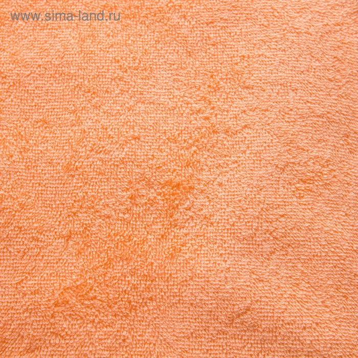 Простыня махровая гладкокрашеная 155х200см, цв.персиковый, 380г/м, хлопок 100%