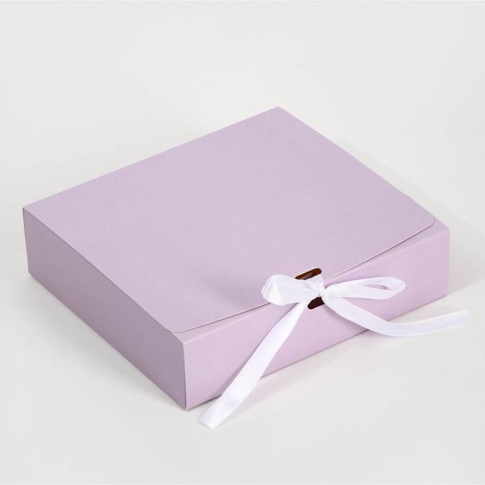 Коробка подарочная складная, упаковка, &laquo;Лавандовая&raquo;, 31 х 24.5 х 8 см