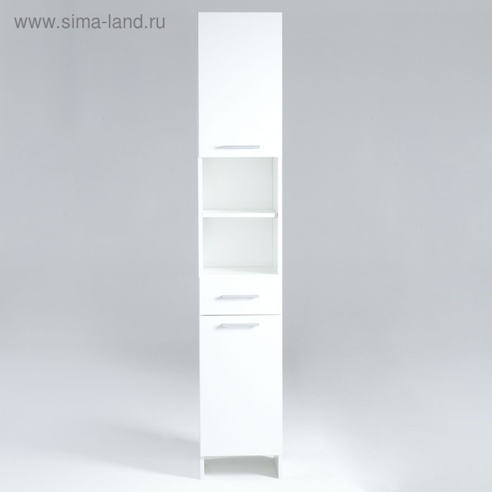 Пенал для ванной комнаты, белый, 33 х 33 х 185 см