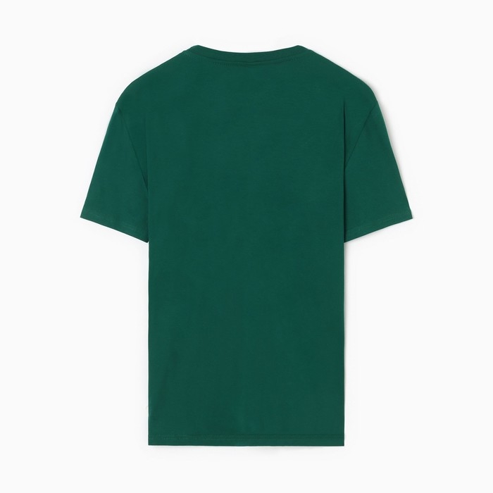 Футболка мужская, цвет тёмно-зелёный, р-р 54