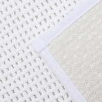 Коврик для ванной и туалета SAVANNA, полиэстер, 80&times;50 см, цвет молочный