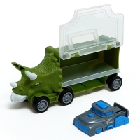 Грузовик «Дино перевозчик», 3 машины, станция запуска, аксессуары Грузовик «Дино перевозчик», 3 машины, станция запуска, аксессуары