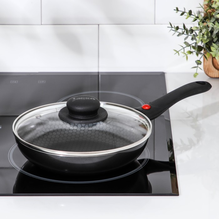 Сковорода Forever, d=20 см, съёмная ручка, стеклянная крышка, антипригарное покрытие, цвет чёрный Сковорода Forever, d=20 см, съёмная ручка, стеклянная крышка, антипригарное покрытие, цвет чёрный