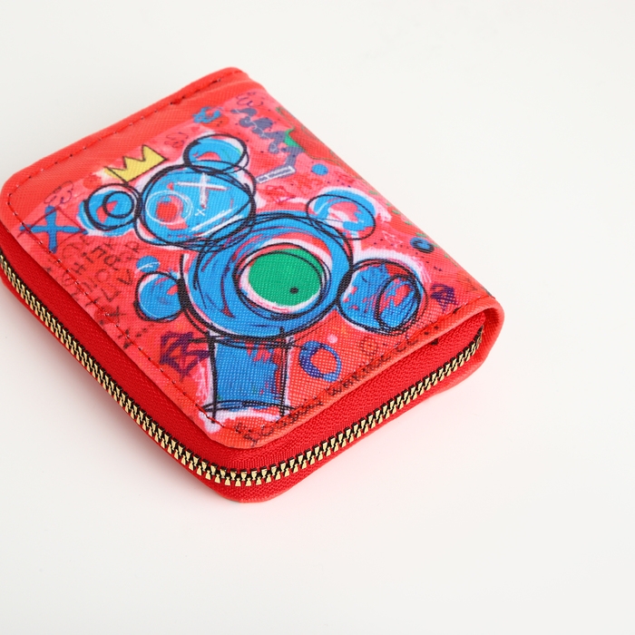 Кошелёк на молнии, цвет красный Кошелёк на молнии, цвет красный