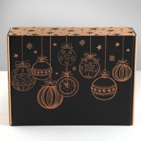 Коробка подарочная новогодняя складная «Happy New Year», 30,7 х 22 х 9,5 см, Новый год Коробка подарочная новогодняя складная «Happy New Year», 30,7 х 22 х 9,5 см, Новый год