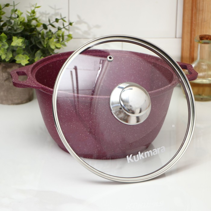 Кастрюля Trendy style, 3 л, d=26 см, h=18.5 см, антипригарное покрытие, цвет фиолетовый Кастрюля Trendy style, 3 л, d=26 см, h=18.5 см, антипригарное покрытие, цвет фиолетовый