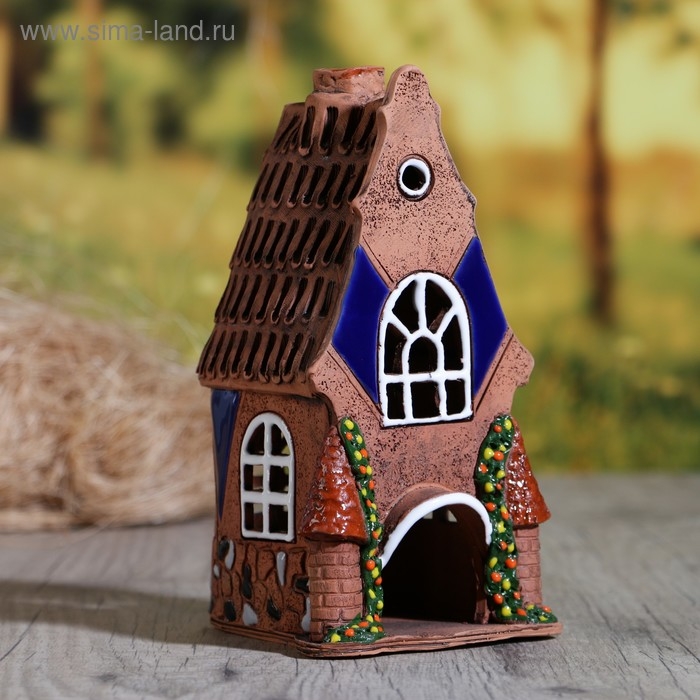 Аромалампа Домик &laquo;Краб&raquo;, 18 см, ручная работа, микс