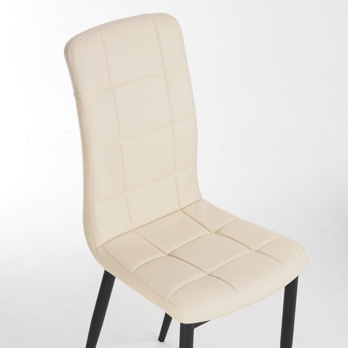 Стул Стул "Квадро", Металл черный/AERO кремовый