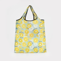 Сумка складная на без застёжки, складная, цвет жёлтый/зелёный