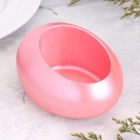 Подсвечник "Капля" из гипса,14,5х10х6,5см,розовый Подсвечник "Капля" из гипса,14,5х10х6,5см,розовый