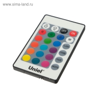 Пульт управления лампой RGB Uniel, c ИК сенсором, черный Пульт управления лампой RGB Uniel, c ИК сенсором, черный