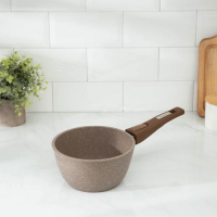 Ковш «Гранит Brown», 1,7 л, съёмная ручка, стеклянная крышка, антипригарное покрытие, цвет коричневый Ковш «Гранит Brown», 1,7 л, съёмная ручка, стеклянная крышка, антипригарное покрытие, цвет коричневый