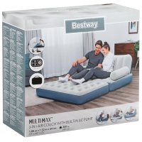Диван надувной Multi-Max С 3-в-1, со встроенным электронасосом, 188 x 152 x 64 см, 75079 Диван надувной Multi-Max С 3-в-1, со встроенным электронасосом, 188 x 152 x 64 см, 75079