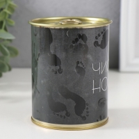 Носки в банке "Чистые носки" (внутри носки мужские, цвет чёрный)