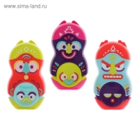 Точилка 1 отверстие с контейнером Maped Loopy Fancy, с ластиком, 2в1, микс Точилка 1 отверстие с контейнером Maped Loopy Fancy, с ластиком, 2в1, микс