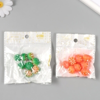 Декор для творчества акрил "Апельсин в кожуре" набор 8 шт 1,4х1,7х1,7 см