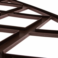 Ограждение декоративное, 35 × 232 см, 4 секции, пластик, коричневое, MODERN, Greengo Ограждение декоративное, 35 × 232 см, 4 секции, пластик, коричневое, MODERN, Greengo