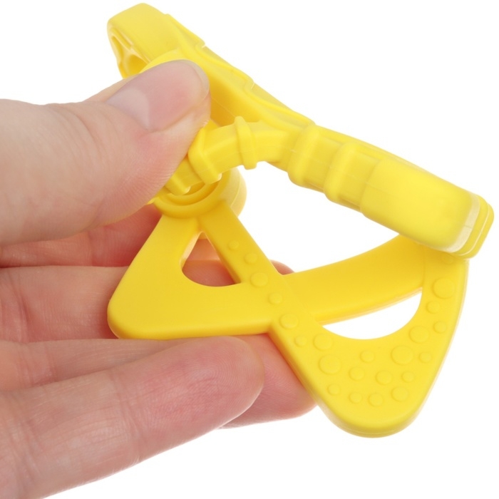 Прорезыватель силиконовый &laquo;Звёздочка&raquo;, цвет жёлтый, ТЭП, КНОПА