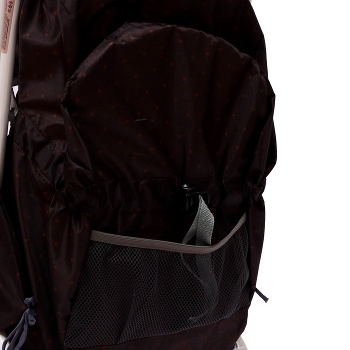 Санки-коляска &laquo;Наши детки 3-1К&raquo;, принт: в горошек шоколадный