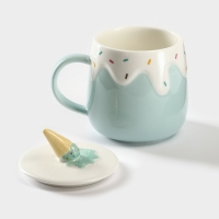 Кружка керамическая &laquo;Нежное мороженое&raquo;, 380 мл, цвет МИКС