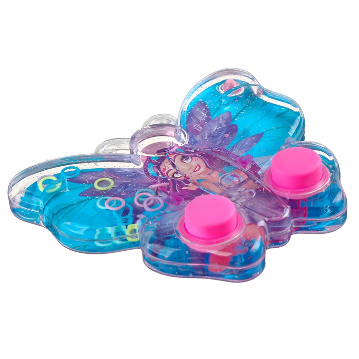 Водная игра с колечками &laquo;Бабочка&raquo;, цвет голубой