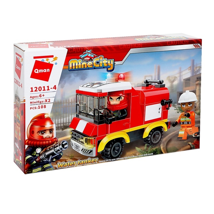Конструктор блочный для мальчиков Пожарные &laquo;Огнеборцы&raquo;, 108 деталей
