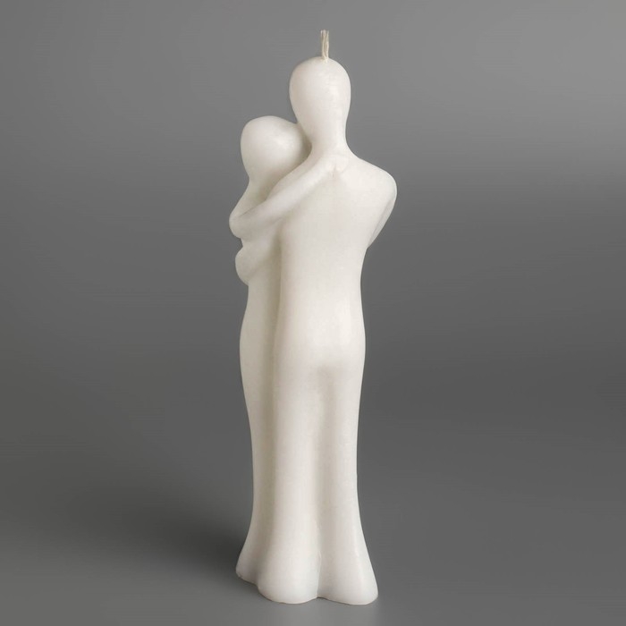 Свеча фигурная "Влюбленная пара", 15х5 см, белый