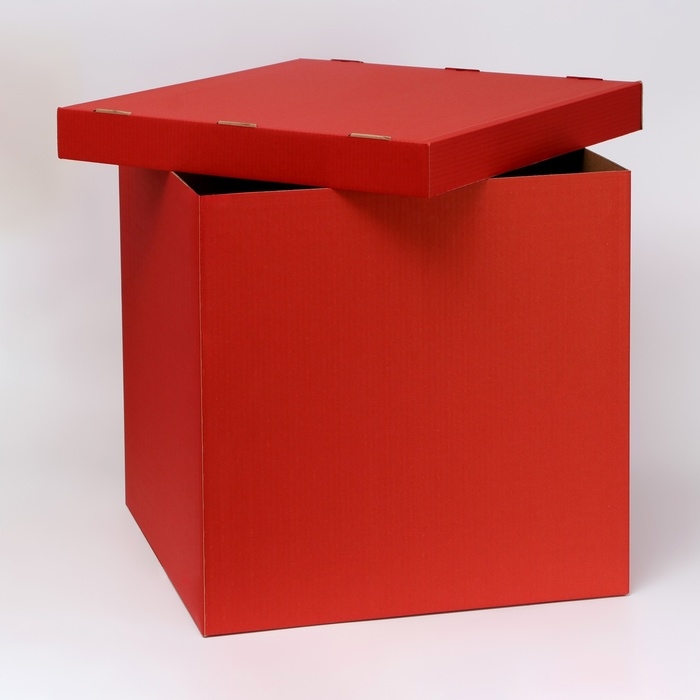 Коробка для воздушных шаров, Красная, 60 х 60 х 60 см Коробка для воздушных шаров, Красная, 60 х 60 х 60 см