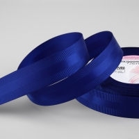 Лента декоративная, репсовая/атласная, 25 мм, 18 &plusmn; 1 м, цвет синий